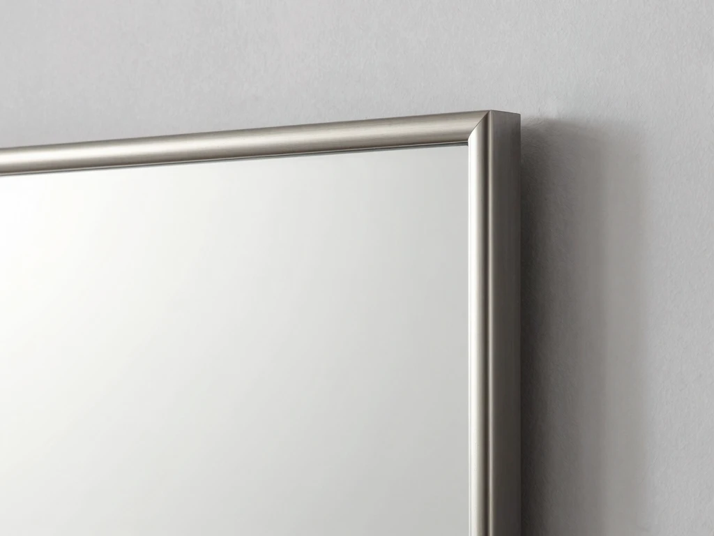 Børstet metall for moderne speilrammer